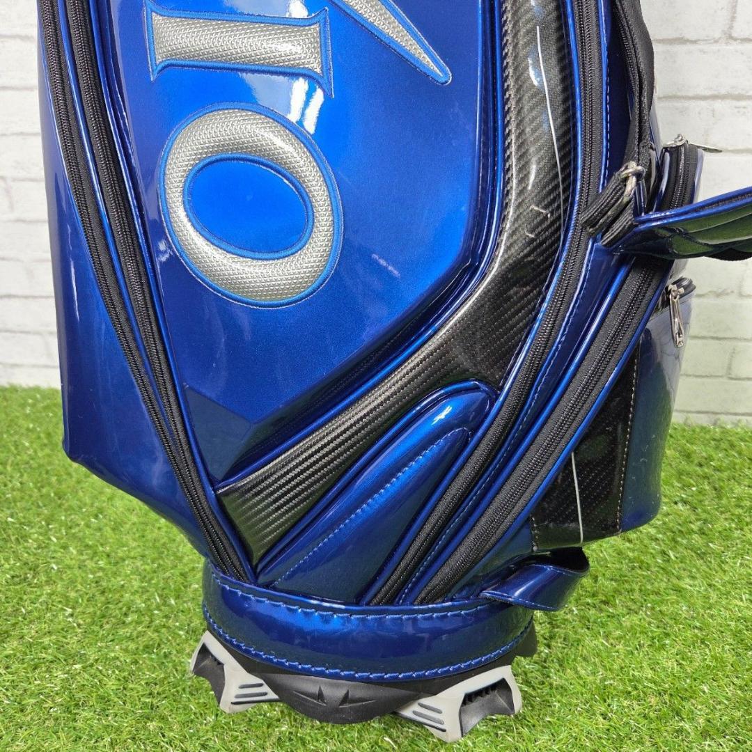 XXIO ゼクシオ エナメルキャディバッグ 青 メタリック 良品