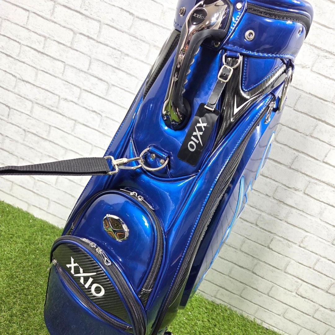 XXIO ゼクシオ エナメルキャディバッグ 青 メタリック 良品