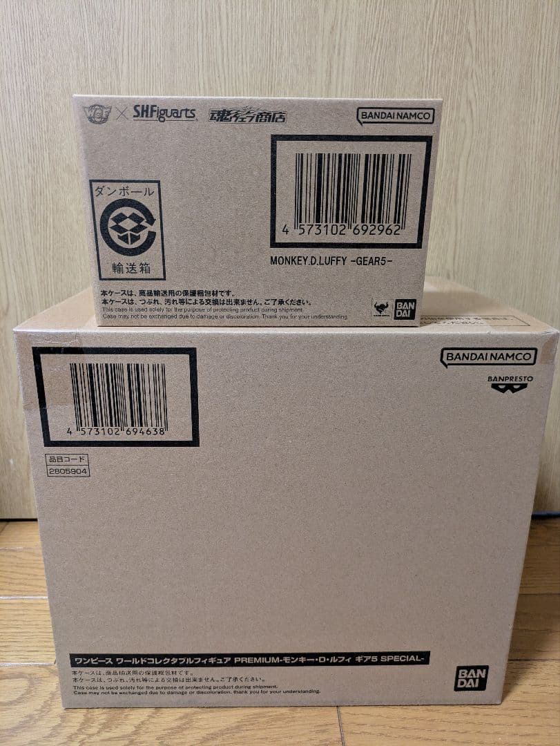 ワンピース　ワーコレ　ルフィ　ギア5スペシャル　新品　2点セット　フィギュア