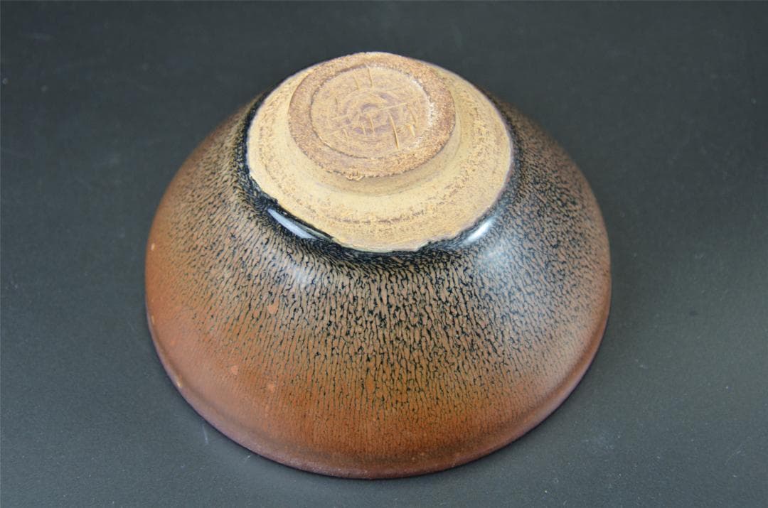 宋代　油滴天目　建窯兔毫窯変天目茶碗/中国古玩・唐物・曜変天目・禾目天目　茶道具