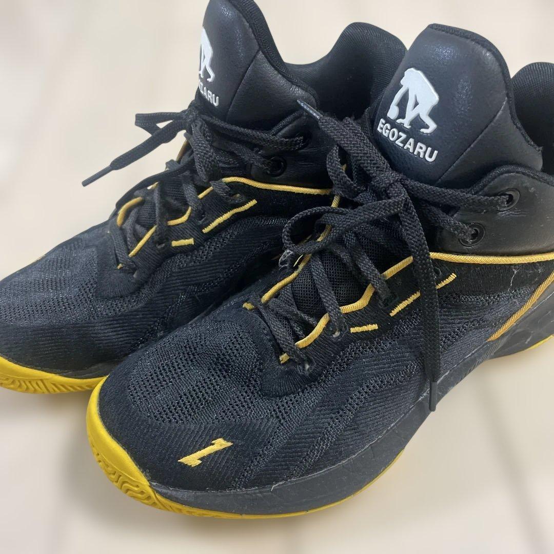 EGOZARU バスケットボールシューズ ブラック/イエロー25.5㎝