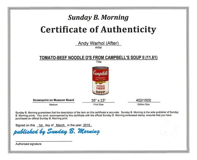 限定セール！額装品/Sunday Bキャンベル缶Ⅱ Cheddar Cheese