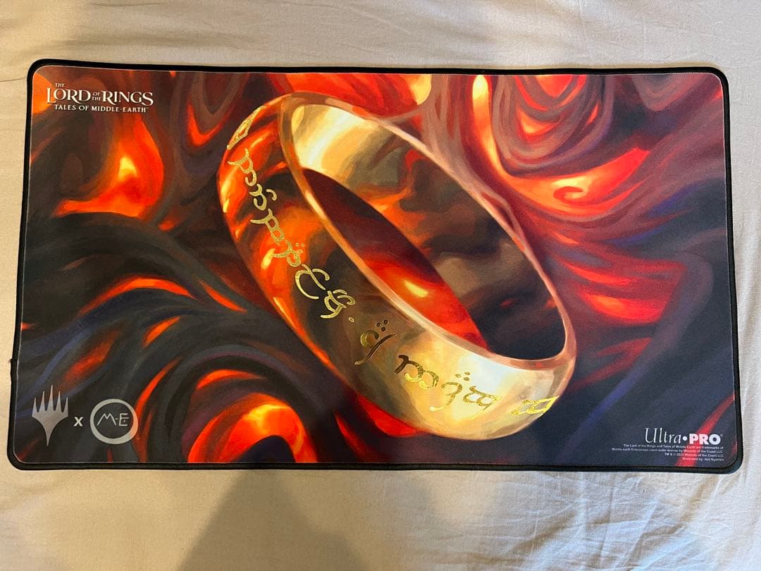 mtg プレイマット 一つの指輪 指輪物語 ロード・オブ・ザ・リング ステッチ枠