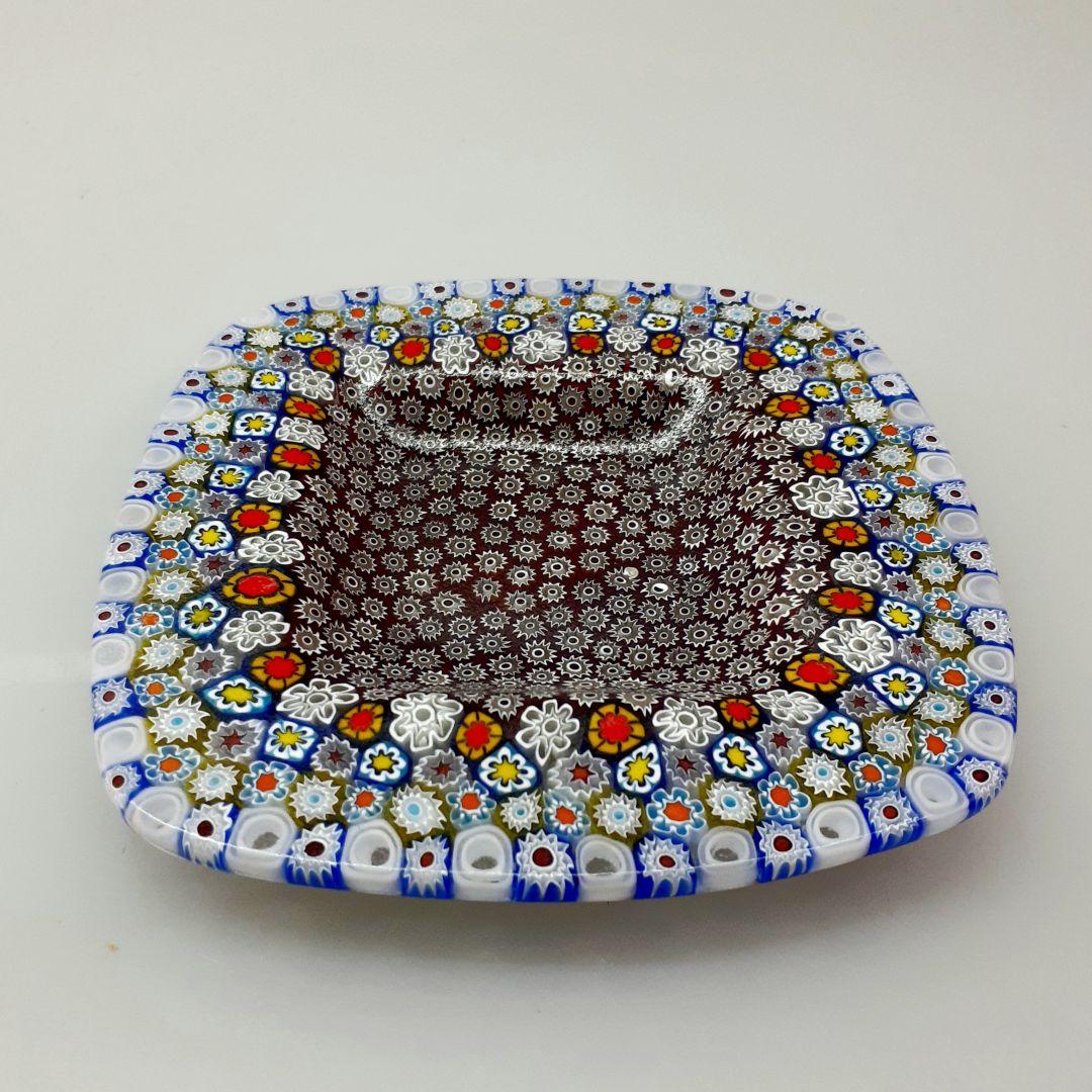 MURANO GLASS ミルフィオリ プレート 皿