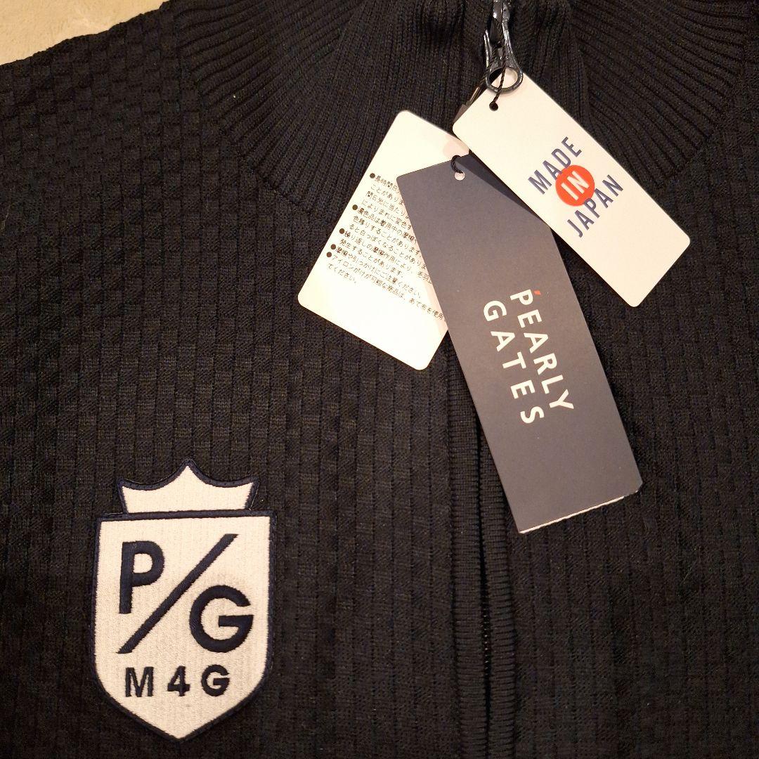 未使用　PEARLYGATES パーリーゲイツ　メンズ　ゴルフ　黒　ニット