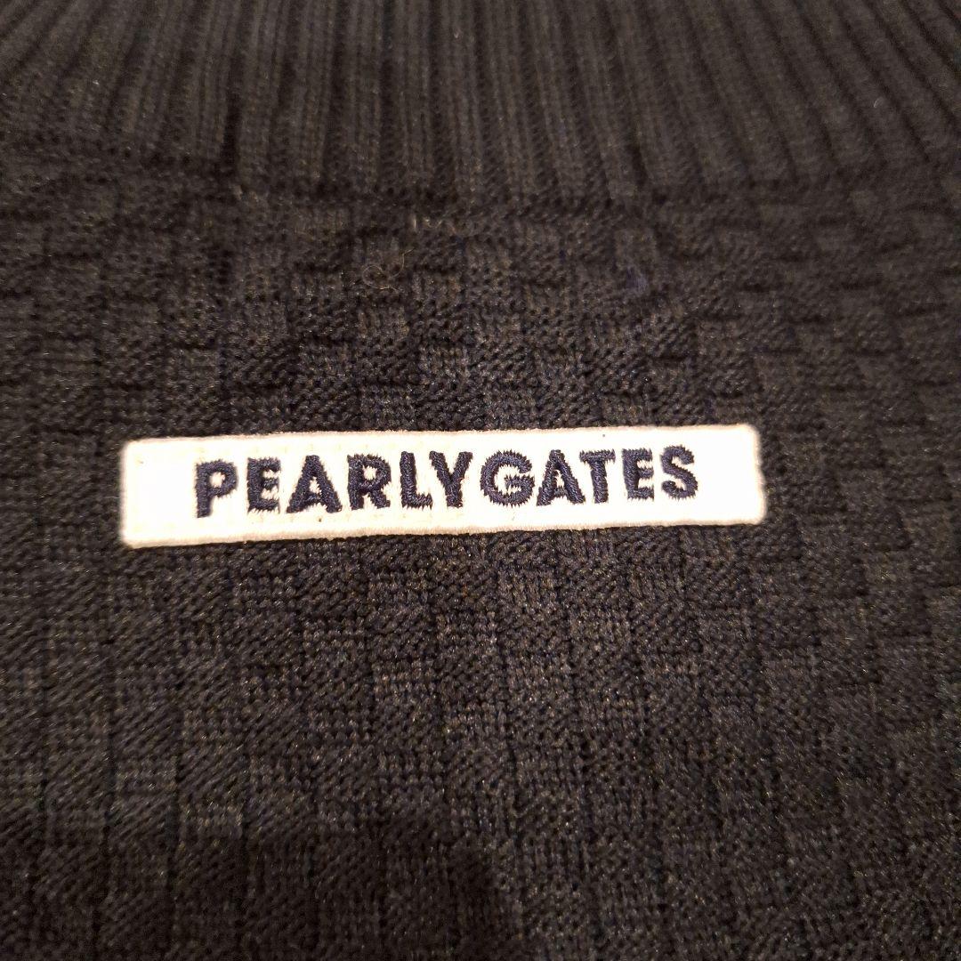 未使用　PEARLYGATES パーリーゲイツ　メンズ　ゴルフ　黒　ニット