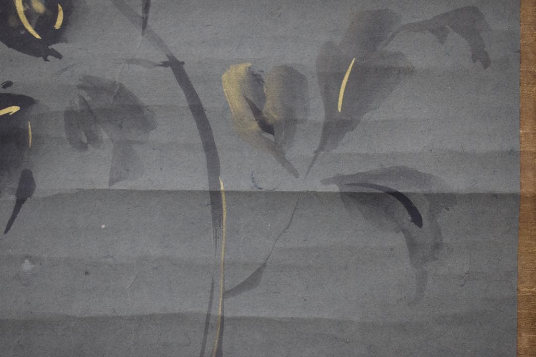 【真作】狩野養川院惟信/花図/牡丹図/掛軸☆宝船☆Y-610　JM