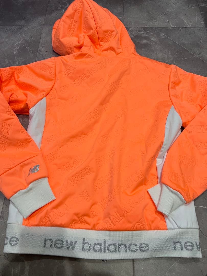【新品未使用】newbalance golf オレンジキルティングパーカー裏起毛