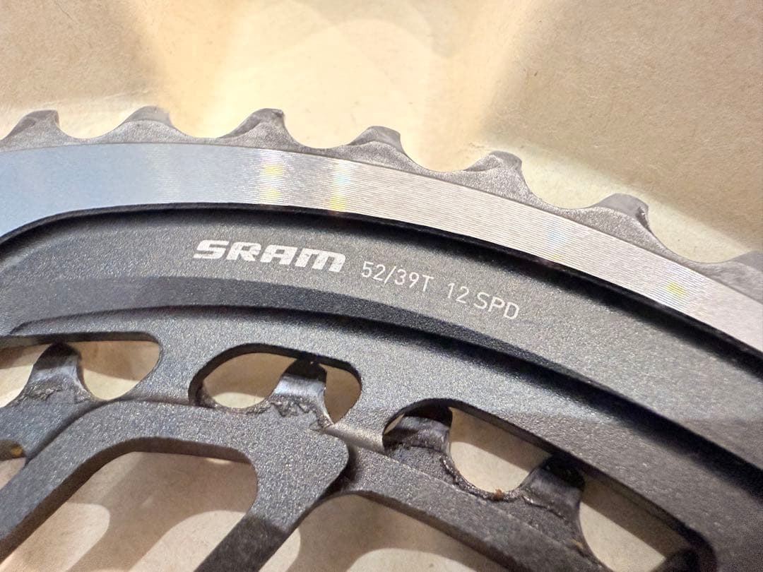 SRAM RED 52t-39t パワメチェーンリング