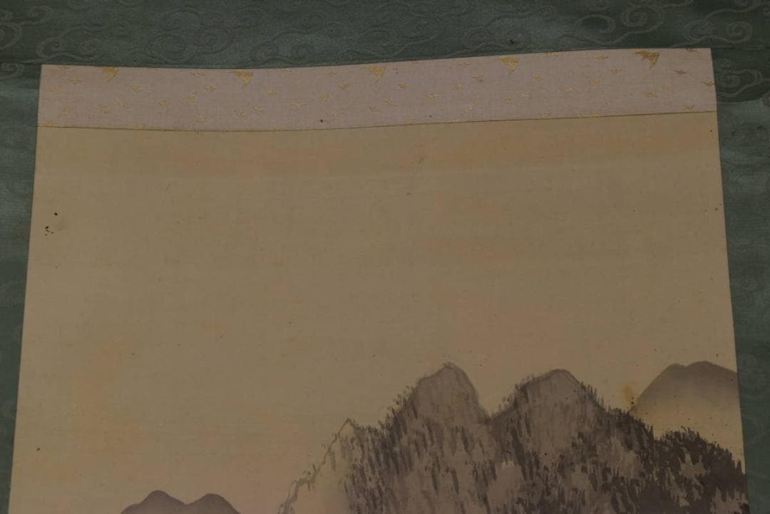 【真作】森公挙/山家渓谷図/山水図/掛軸/名家伝来/AA-48