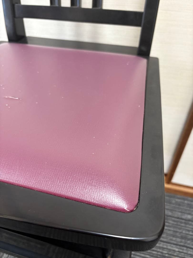 背付き高低自在ピアノ椅子