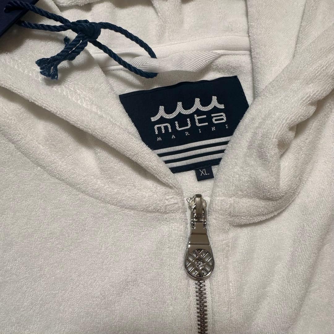 muta★ドライパイルパーカー★ホワイト★XL
