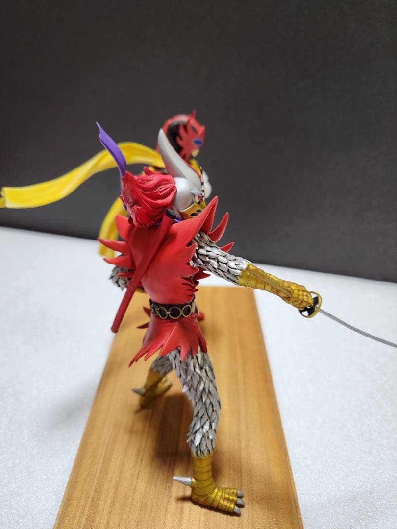 貴重　廃盤　変身忍者嵐&月の輪1/15 石森プロ・東映 海洋堂　プロ完成品　綺麗