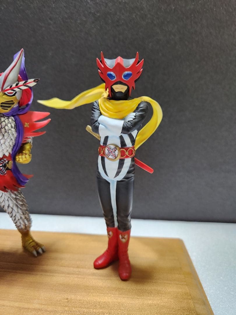 貴重　廃盤　変身忍者嵐&月の輪1/15 石森プロ・東映 海洋堂　プロ完成品　綺麗