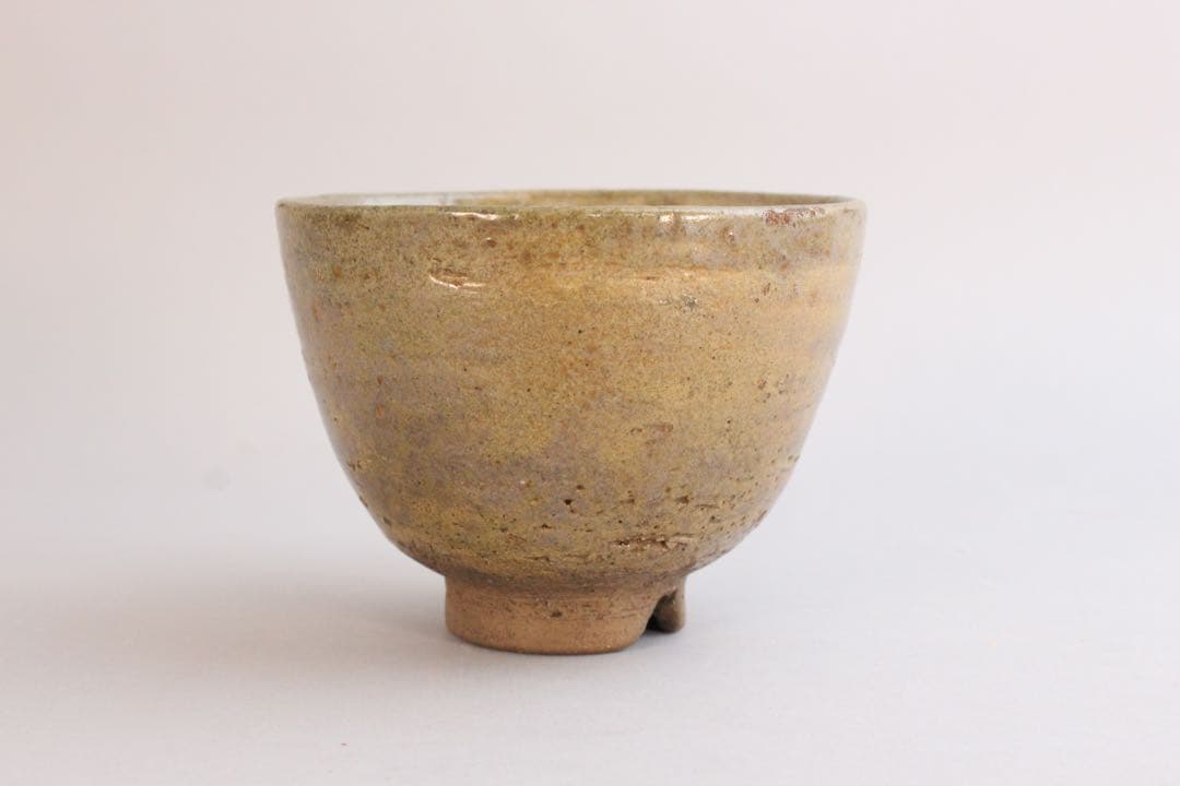 No5618 萩茶碗　直径12cm 茶道具　茶器　陶磁器　民藝　古美術　送料無料