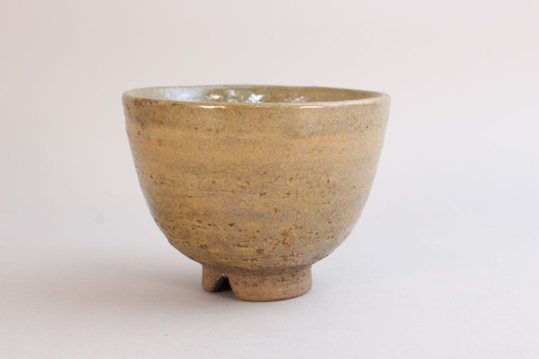 No5618 萩茶碗　直径12cm 茶道具　茶器　陶磁器　民藝　古美術　送料無料