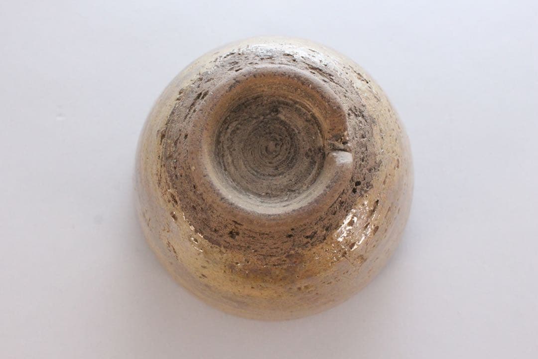 No5618 萩茶碗　直径12cm 茶道具　茶器　陶磁器　民藝　古美術　送料無料