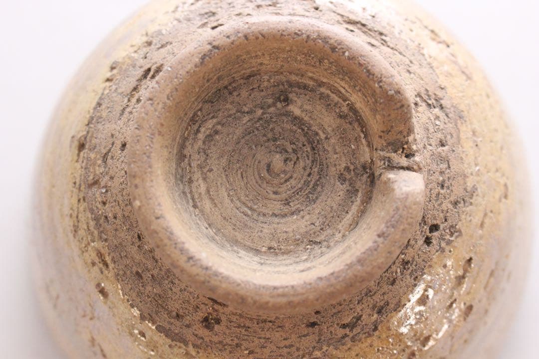 No5618 萩茶碗　直径12cm 茶道具　茶器　陶磁器　民藝　古美術　送料無料