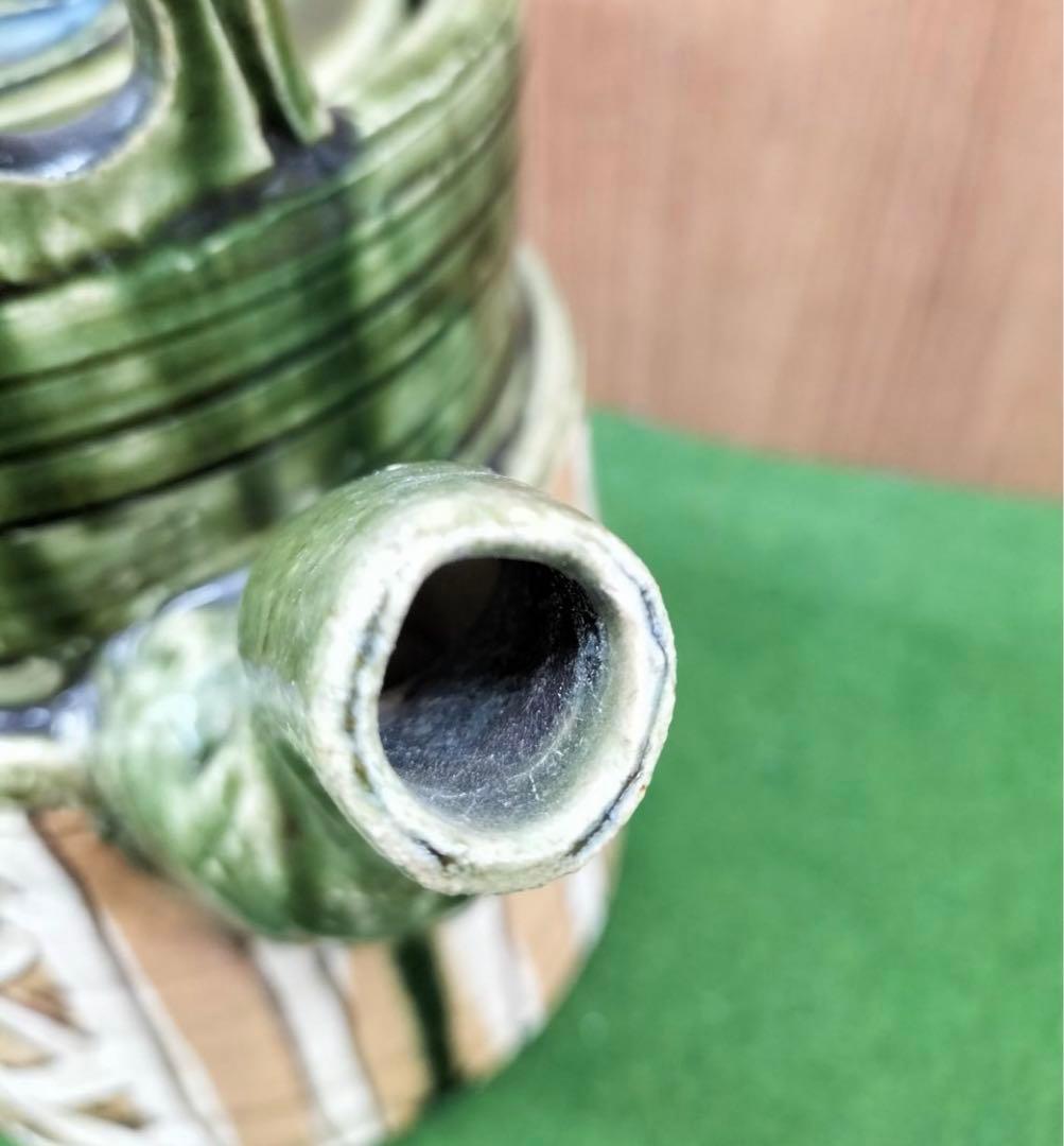 大作 茶道具 水注 赤織部 瀧口喜兵爾 師 加藤十右衛門