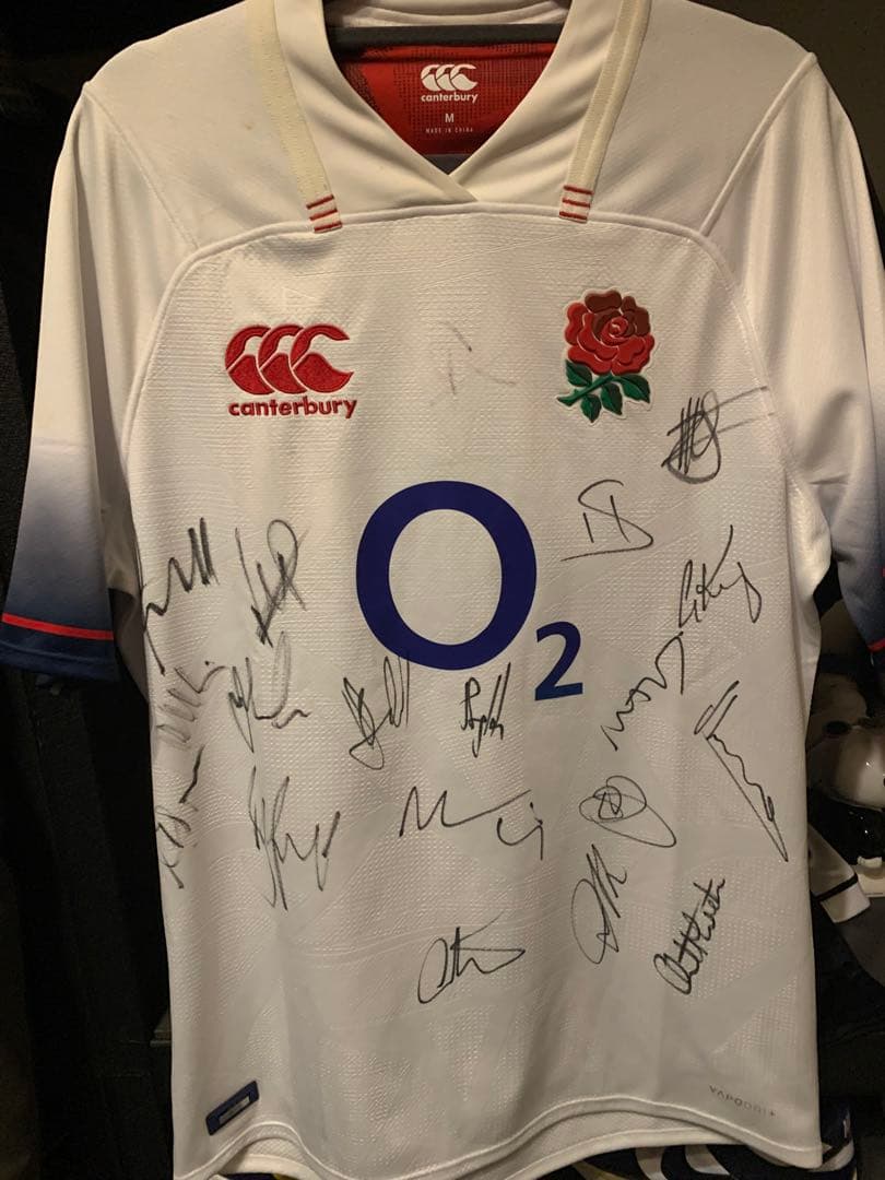 ラグビーイングランド代表サイン入りジャージ