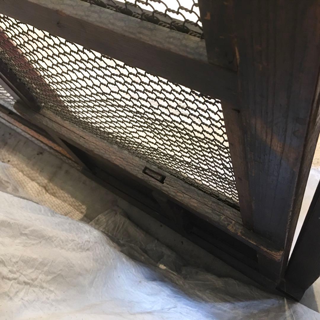 蔵戸 古民具 網付き 建具 昭和レトロ 扉