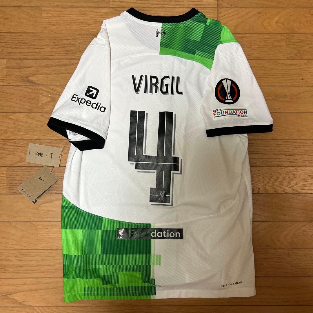 ファンダイク ユニフォーム リバプール 23/24アウェイ EL 正規品 タグ
