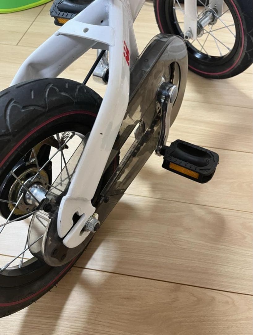 Henshin 幼児用自転車 ホワイト/ピンク 引取りも可能