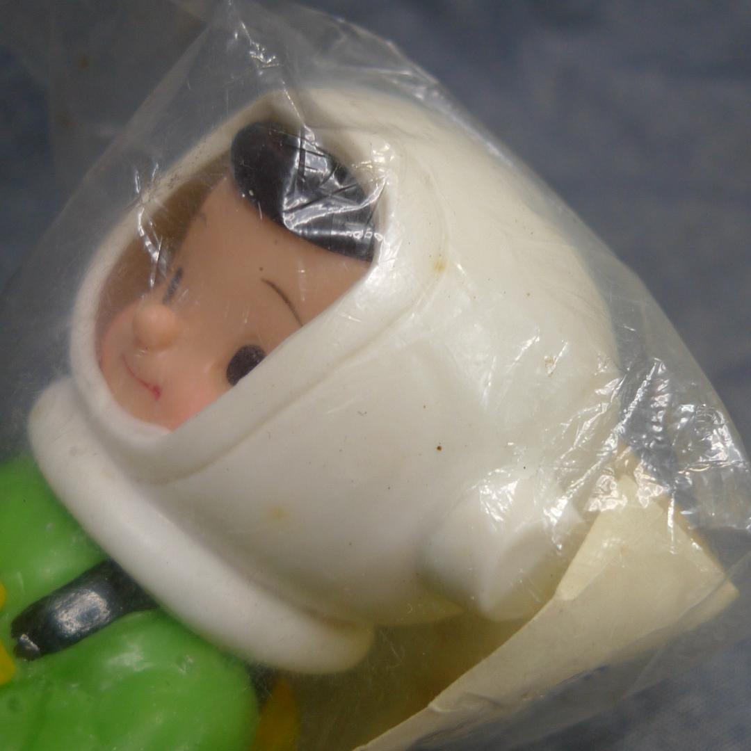 y551■こくぎん こくちゃん ソフビ 貯金箱 國民相互銀行◇宇宙飛行士