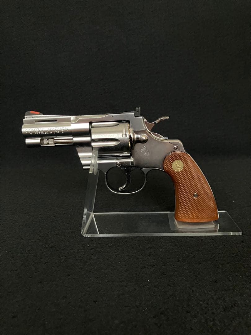 タナカ　コルトパイソン　357マグナム　3インチRモデル　ステンレスフィニッシュ