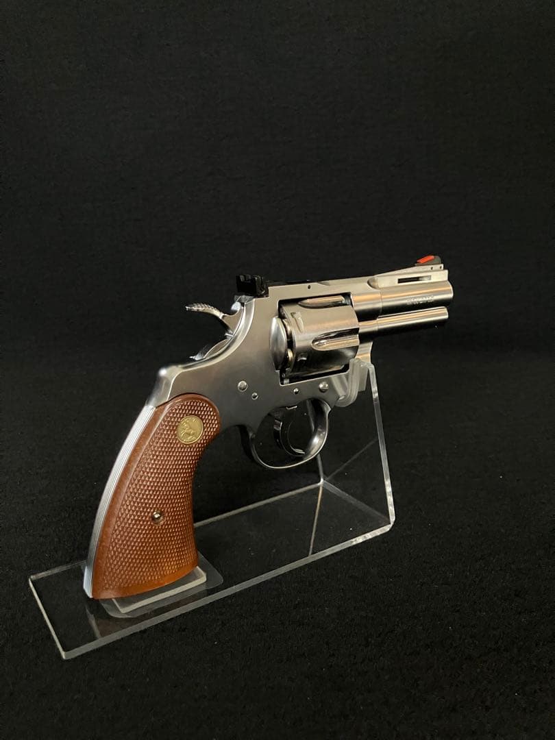 タナカ　コルトパイソン　357マグナム　3インチRモデル　ステンレスフィニッシュ