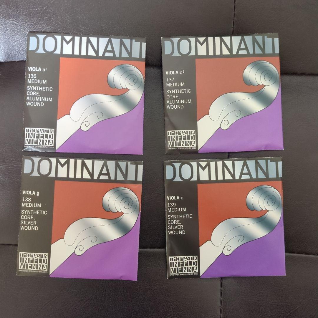 【未使用】ドミナント　DOMINANT ビオラ弦 ADCG線セット