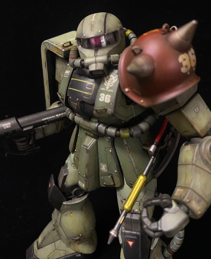 【ガンプラ完成品】　MG MS-06F/J ザクII 1/100 バージョン1