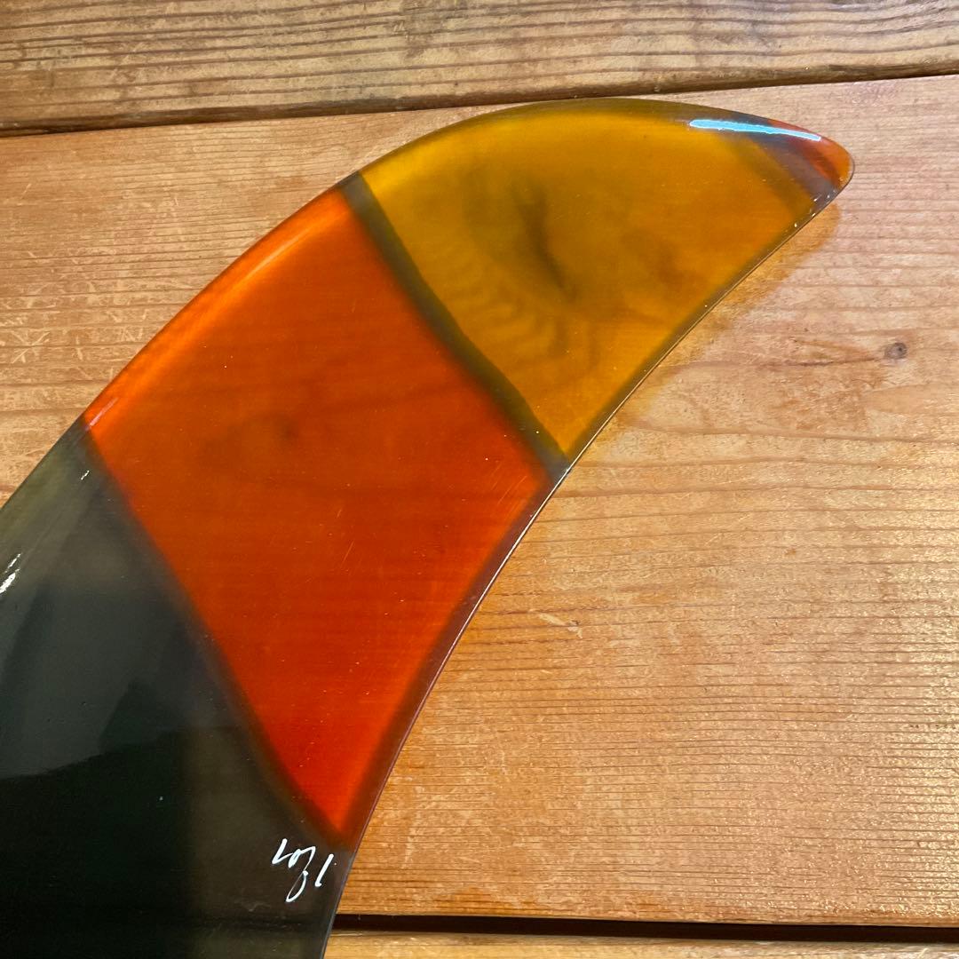 レインボーフィン 10.25 ロングボード用フィン　ステンドグラスフィン
