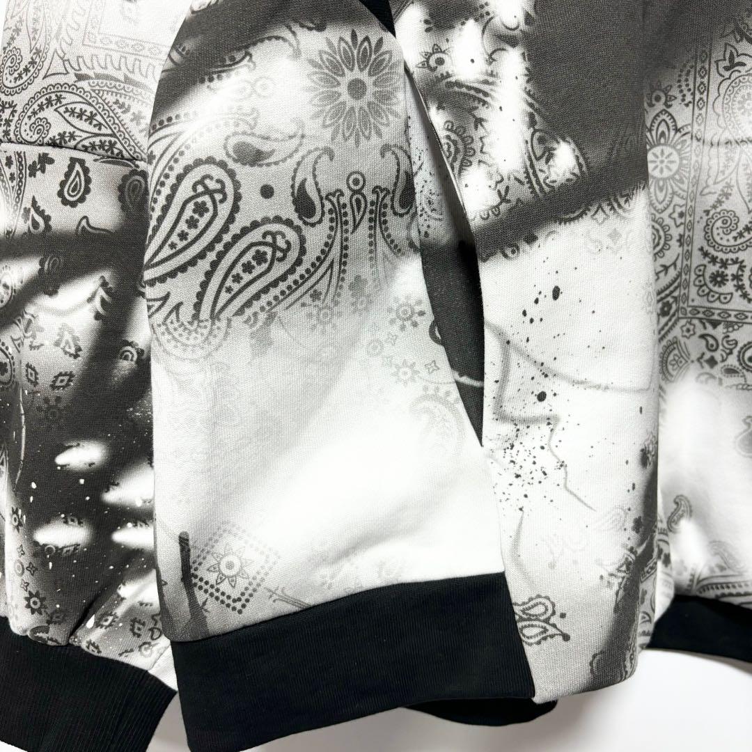 ラッセルノ ゴルフ クルーネック P.O スプレー ペイズリー ホワイト XL