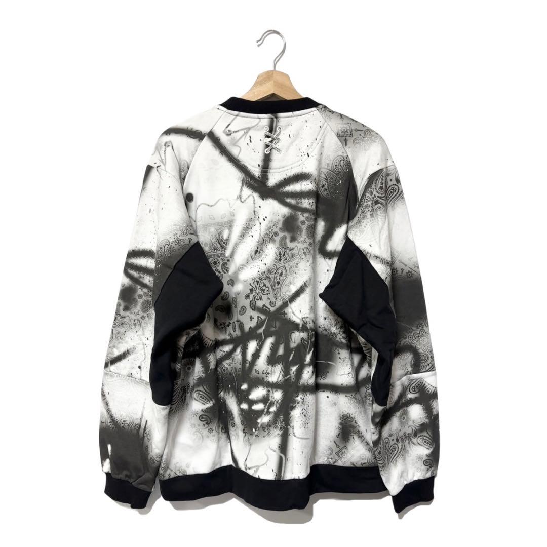 ラッセルノ ゴルフ クルーネック P.O スプレー ペイズリー ホワイト XL