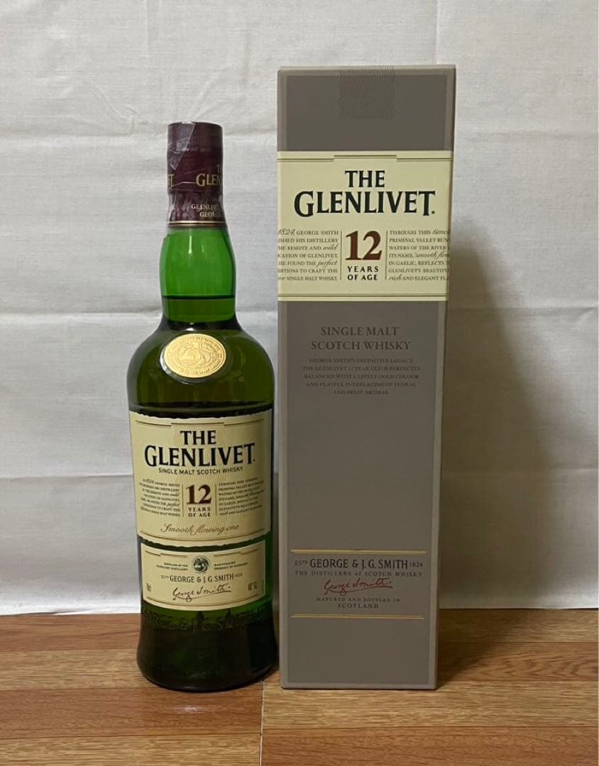 旧ボトル グレンリベット12年&15年&16年 ナデューラ&18年 グラス付き