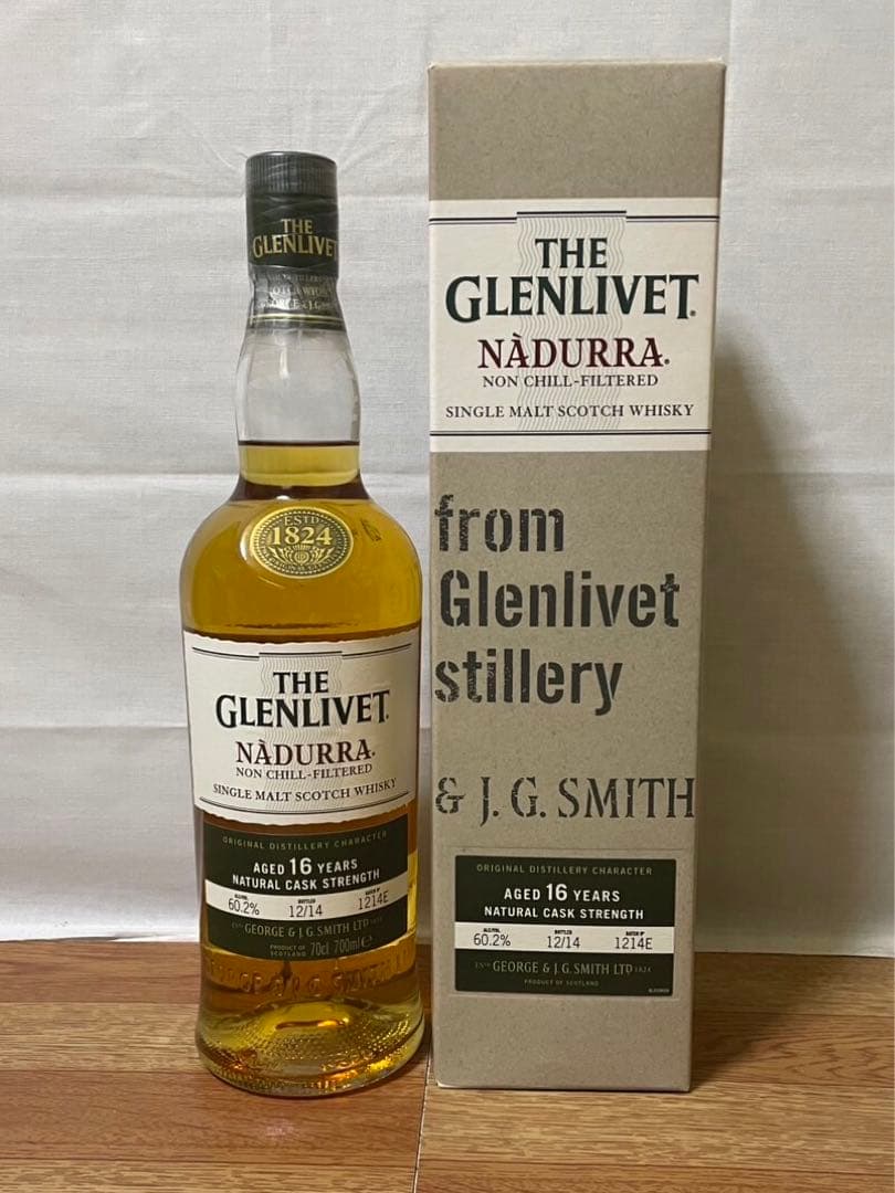 旧ボトル グレンリベット12年&15年&16年 ナデューラ&18年 グラス付き