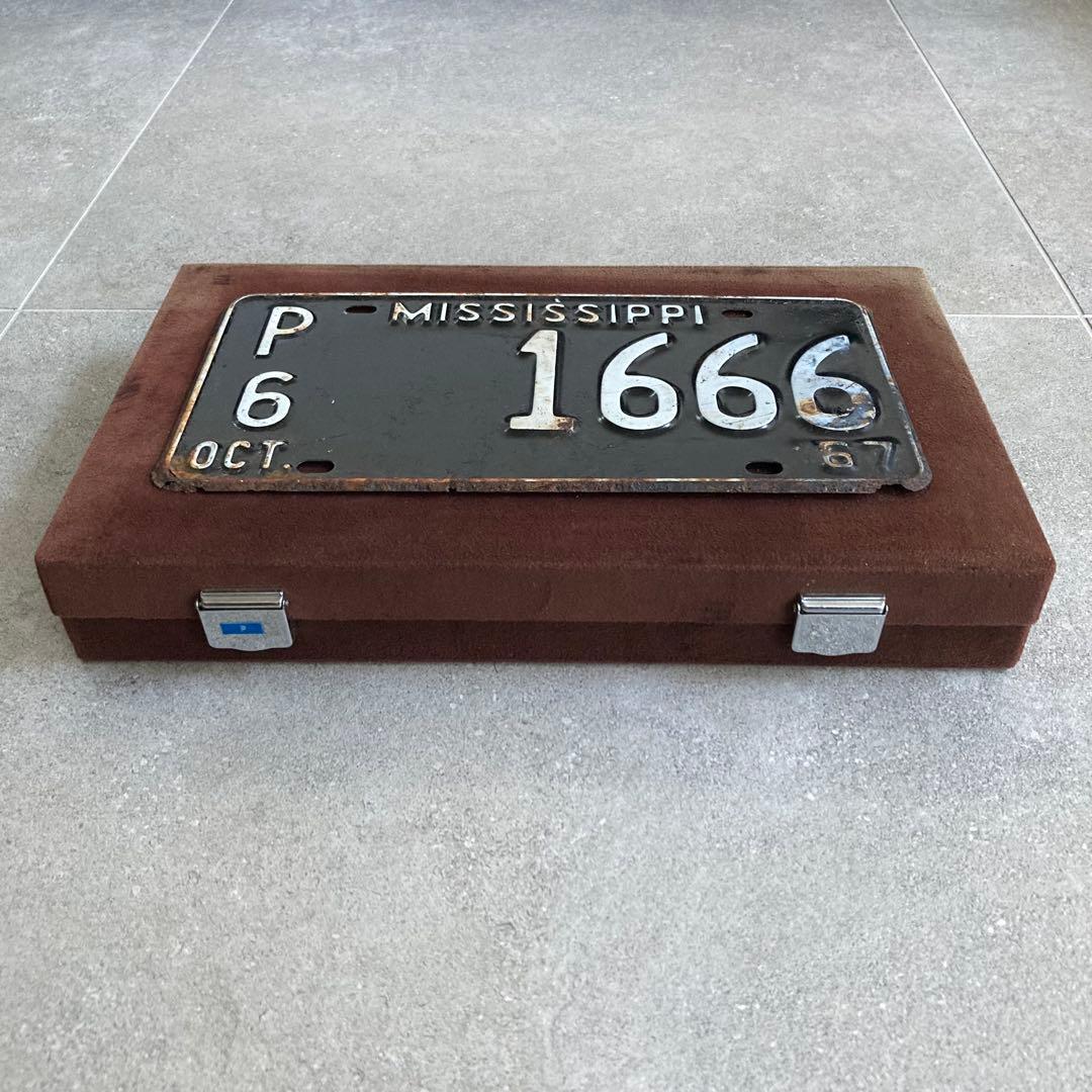 アメリカヴィンテージ コレクションBOX 1967 ミシシッピナンバープレート付