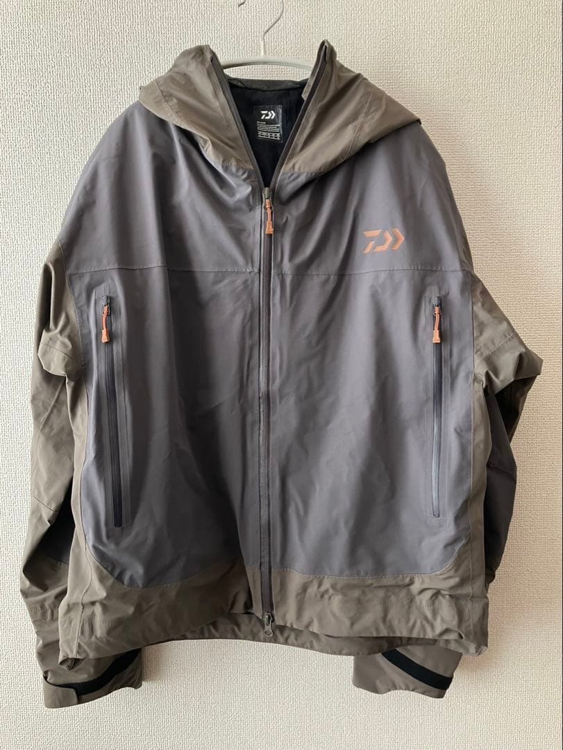 DAIWA ダイワ コーデュラショートレインジャケット ブラウン L