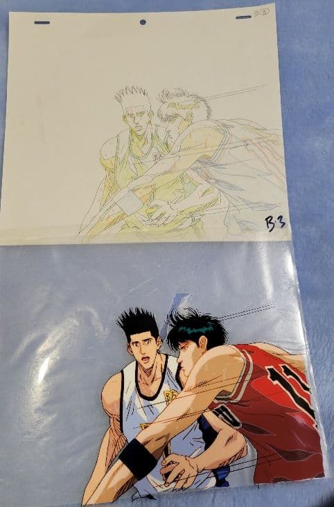 値下　セル画+ 直筆 カラー 指示書付 仙道彰 陵南 流川楓 湘北 スラムダンク