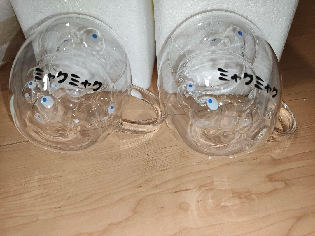 2点　ダブルウォールグラス　グラス コップ ミャク