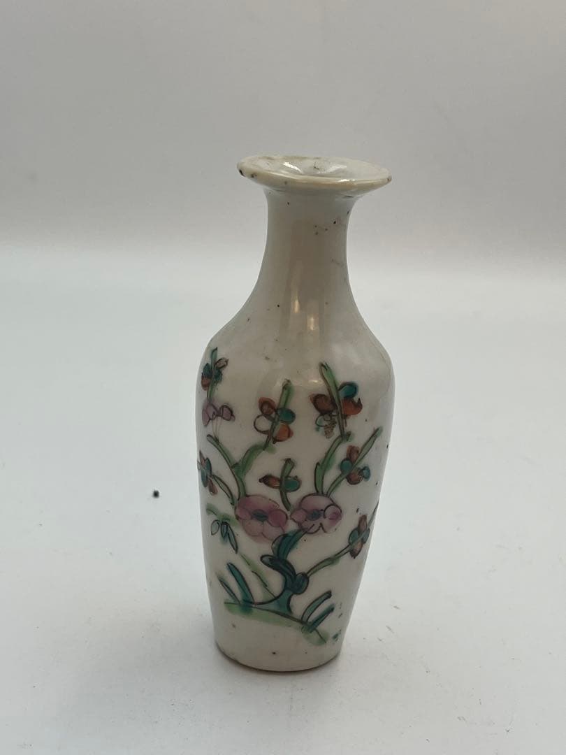 中国清時代徳利 花瓶 色絵 煎　茶碗染付唐物 時代物