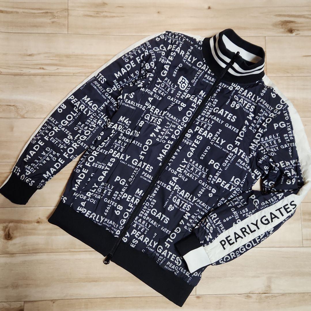 美品✦PEARLY GATES 4wayリバーシブル ロゴプリント ジャケット✦