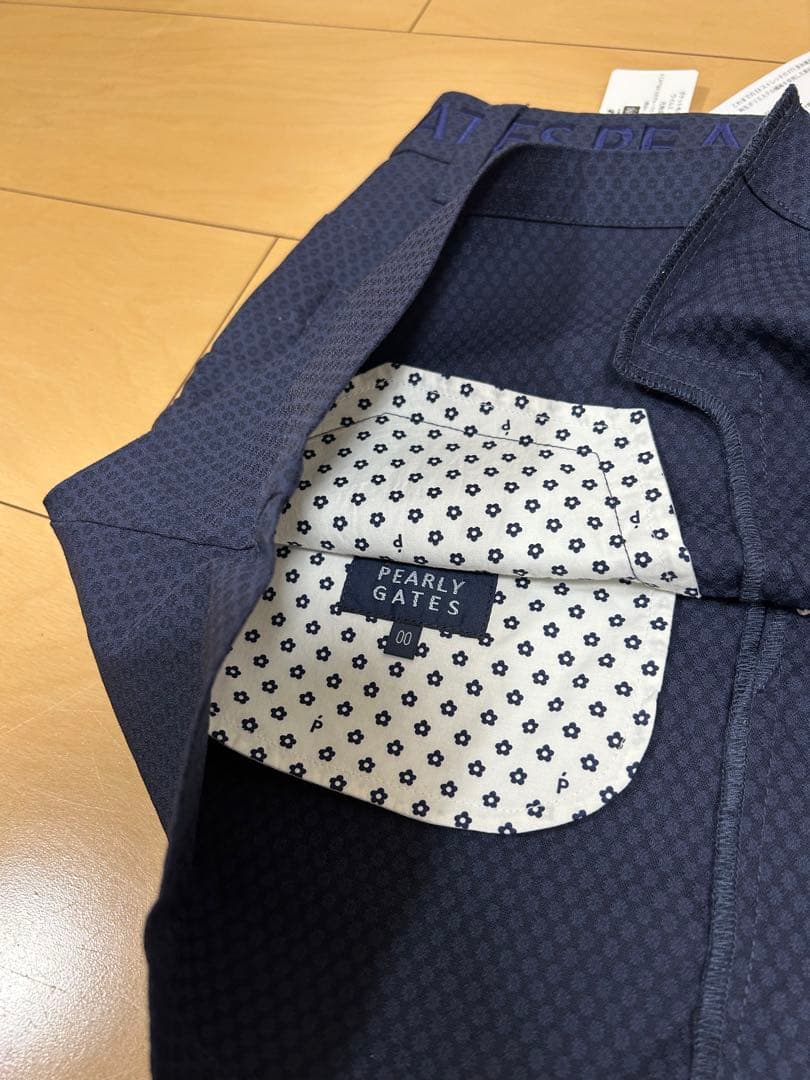 PG パーリーゲイツゴルフスカートネイビードット柄スカート