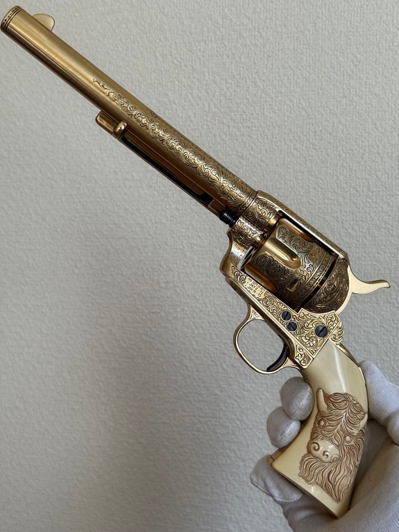 専用額縁付 マルシン コルト SAA ルーズベルト SMG 金属 モデルガン