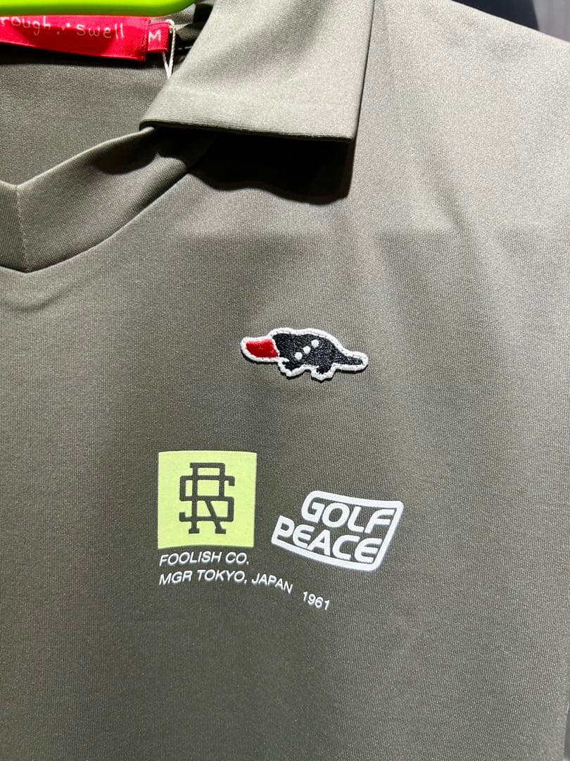 値下げ‼︎新品‼︎ラフ&スウェルGOLF オリーブポロシャツ M 定価15400円