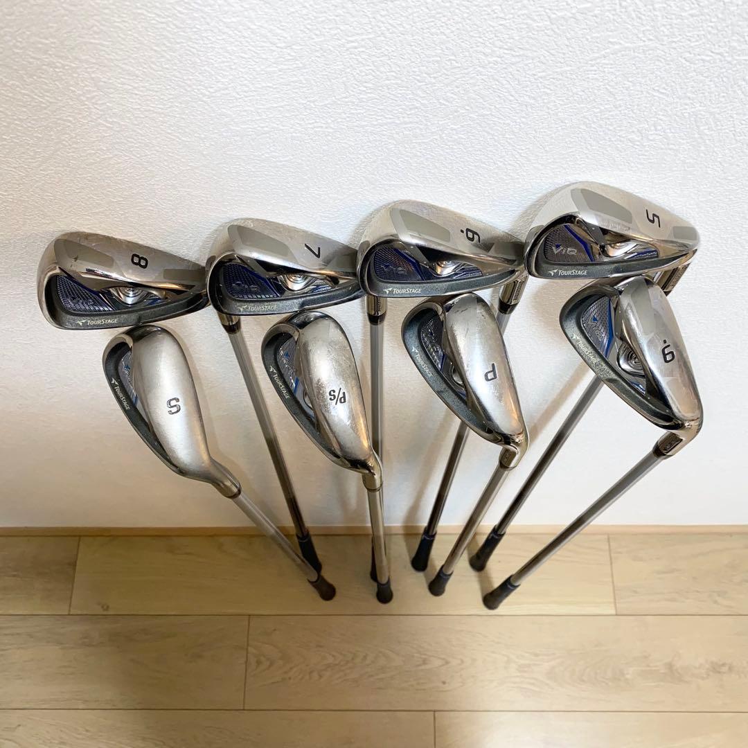 TOURSTAGE VIQゴルフクラブ フルセット☆メンズ初心者キャディバッグ付