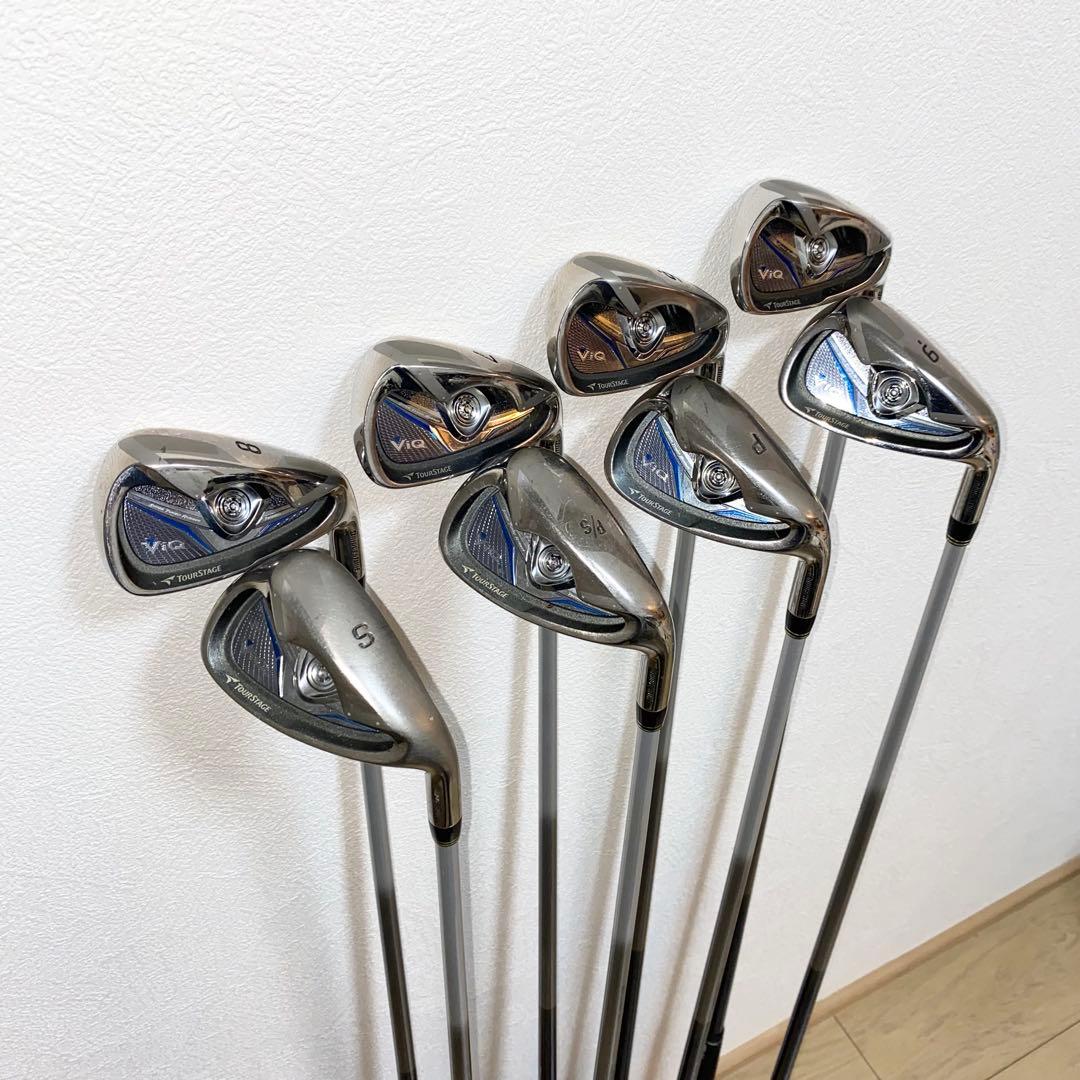 TOURSTAGE VIQゴルフクラブ フルセット☆メンズ初心者キャディバッグ付