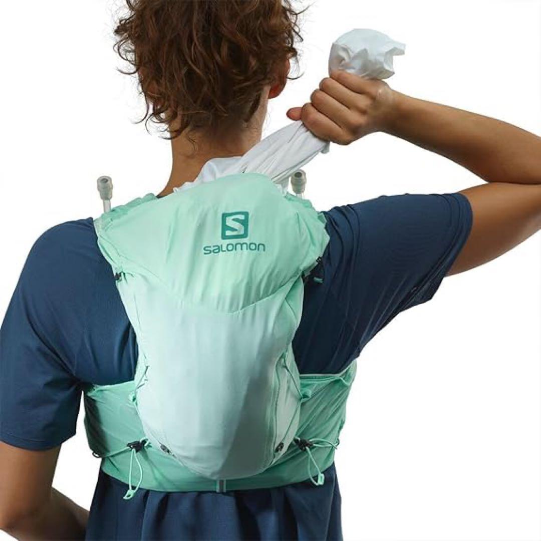 【新品未使用】レディース向け [サロモン] リュック12l フラスク付