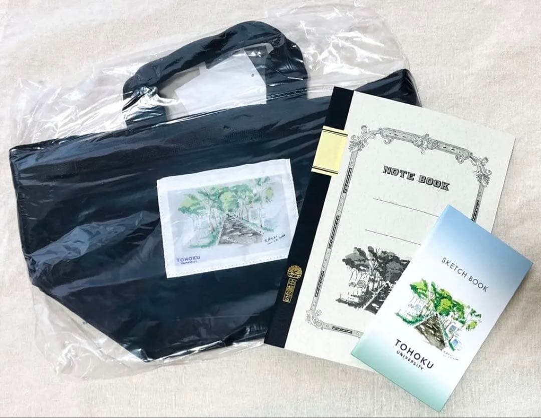新品未開封　小田和正　東北大学校友歌「緑の丘」オリジナルトートバッグ　ノートつき